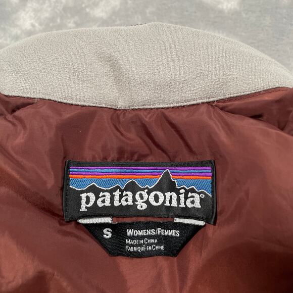 Patagonia Fitz Roy Jacket Womens Small Goose Down Quilted Outdoor Puffer Hiking - Picture 3 of 13